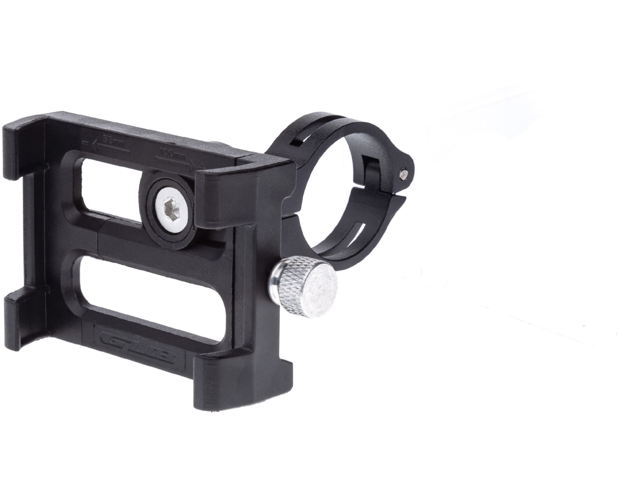 Держатель гаджета GUB_PLUS 3_BK на пластиковый руль с поворотным механизмом. черный